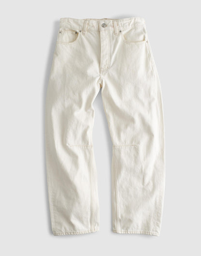 Madewell The Petite Darted Barrel-Leg Jean Vintage Canvas