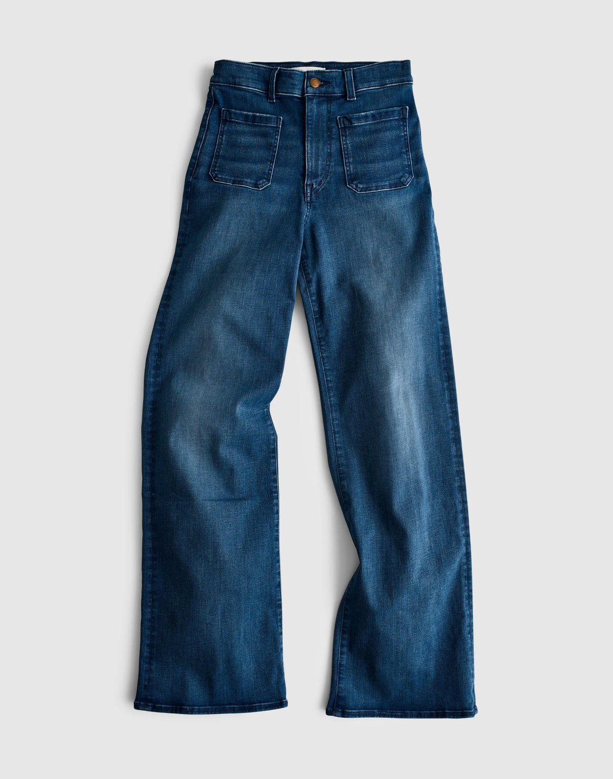 Madewell The Petite Emmy Wide-Leg Jean Pelion Wash
