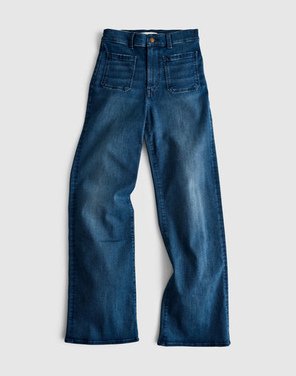 Madewell The Petite Emmy Wide-Leg Jean Pelion Wash