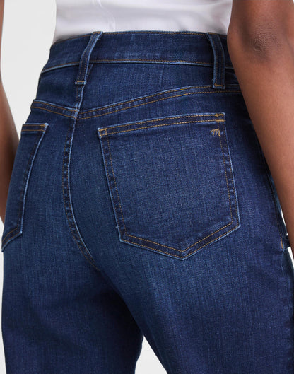 Madewell The Tall Wide-Leg Jean in Super Stretch Deep Ocean Wash