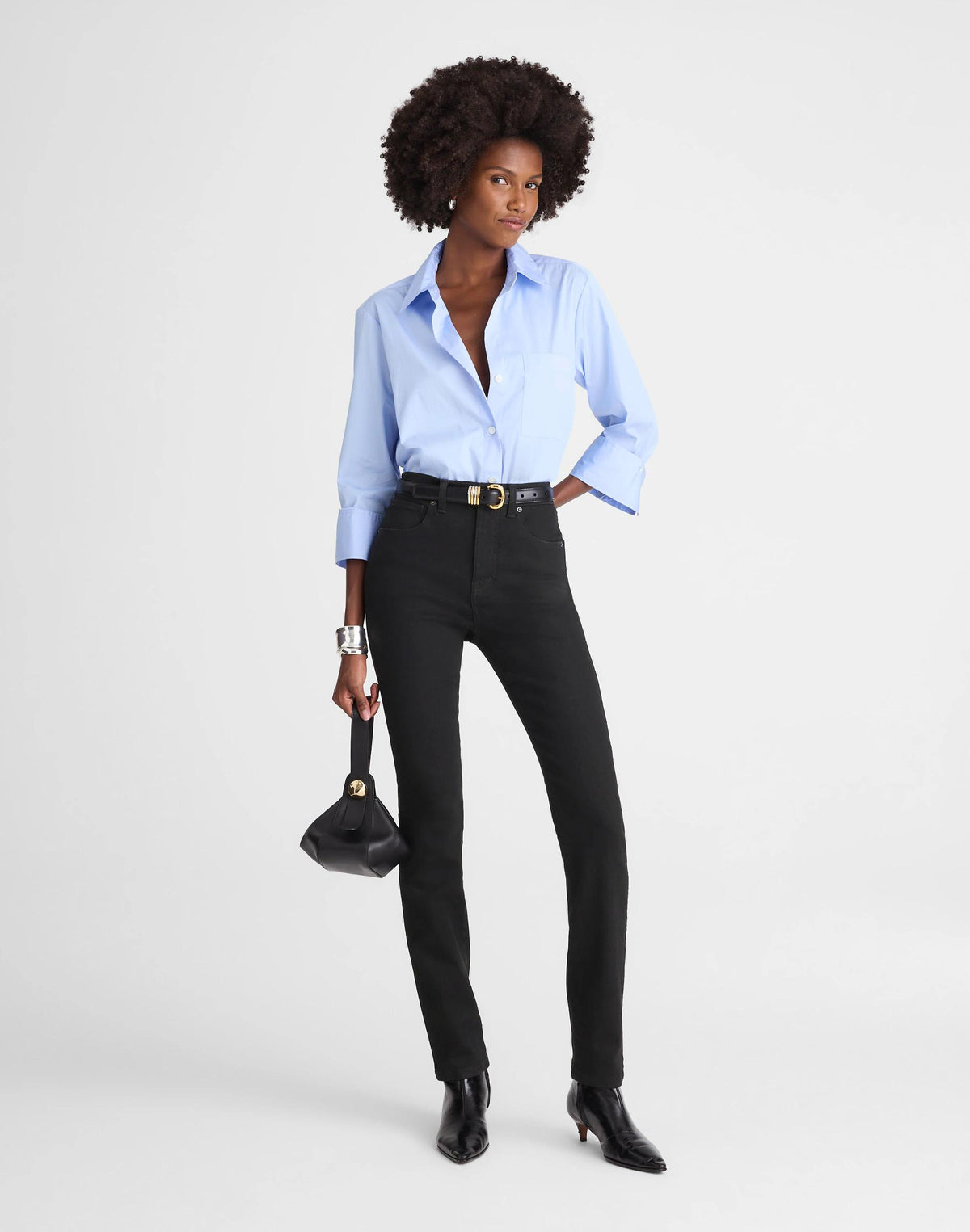 Madewell The Tall Pencil Jean Black Frost