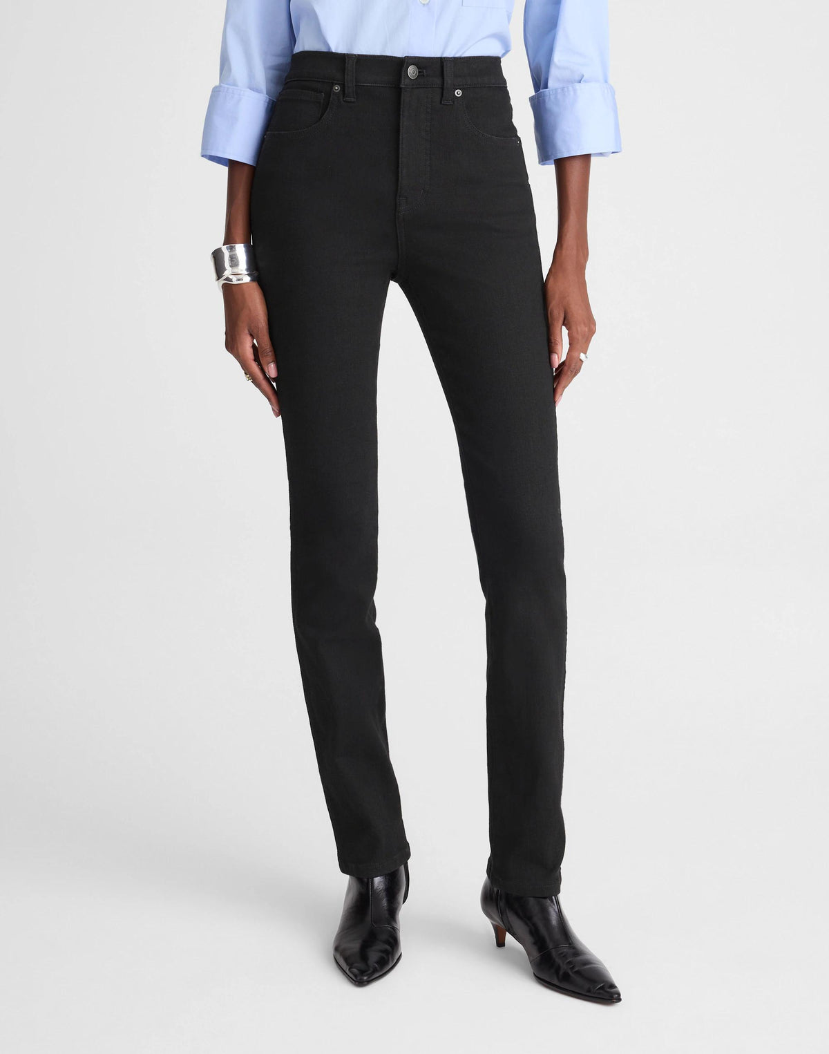 Madewell The Tall Pencil Jean Black Frost