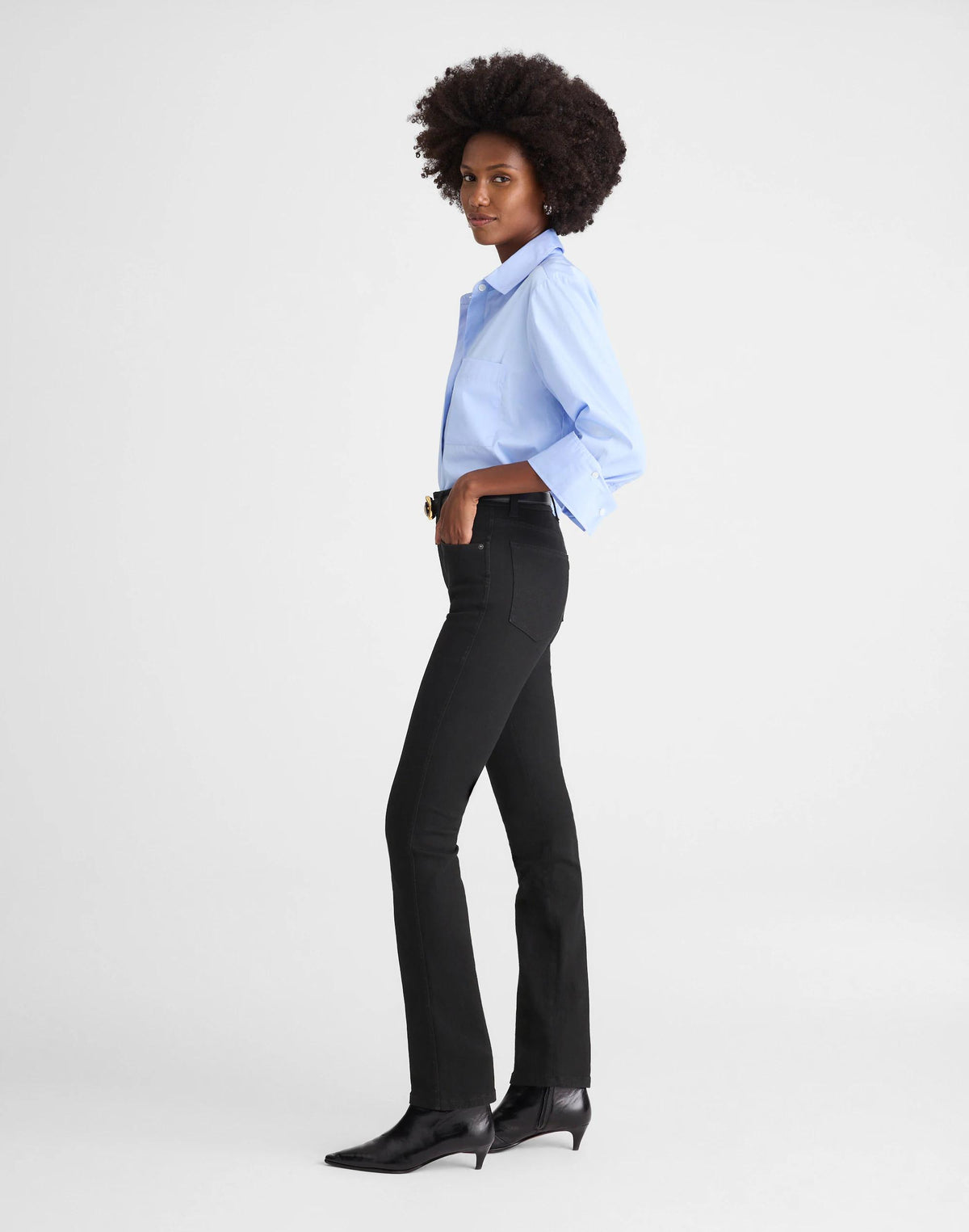 Madewell The Tall Pencil Jean Black Frost