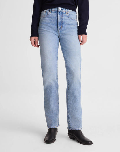 Madewell The Tall Longline Straight Jean Raebrook Wash