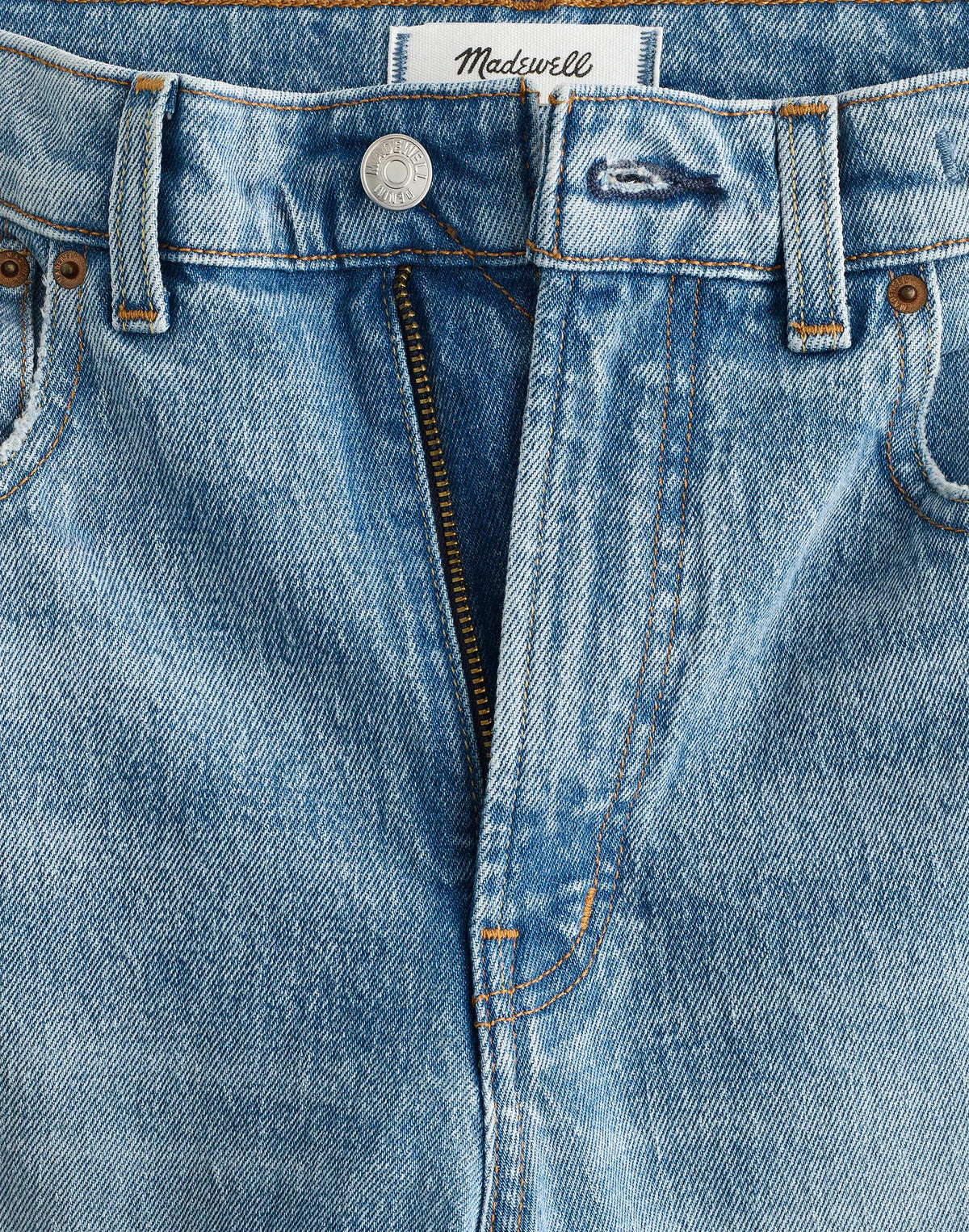 Madewell The Tall Longline Straight Jean Raebrook Wash