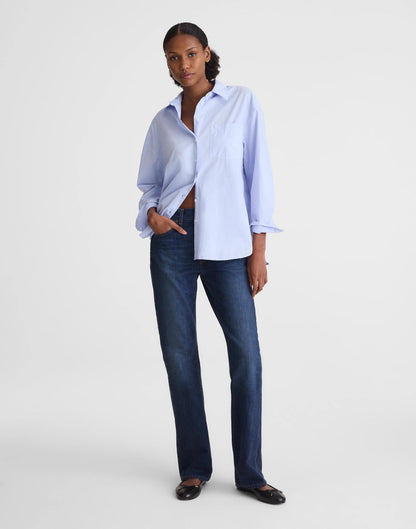 Madewell The Easy Shirt in Poplin Light Blue