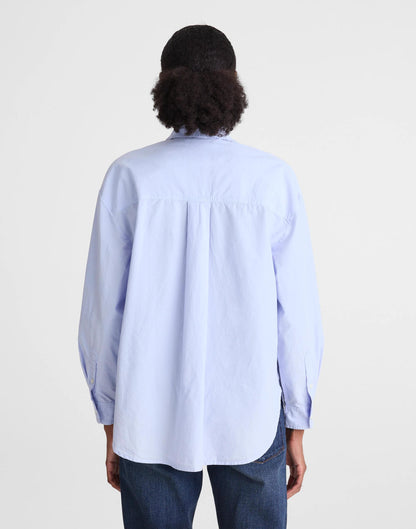 Madewell The Easy Shirt in Poplin Light Blue