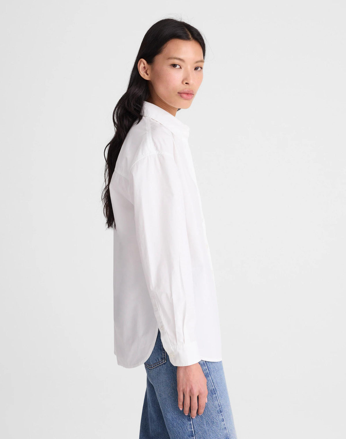 Madewell The Easy Shirt in Poplin White
