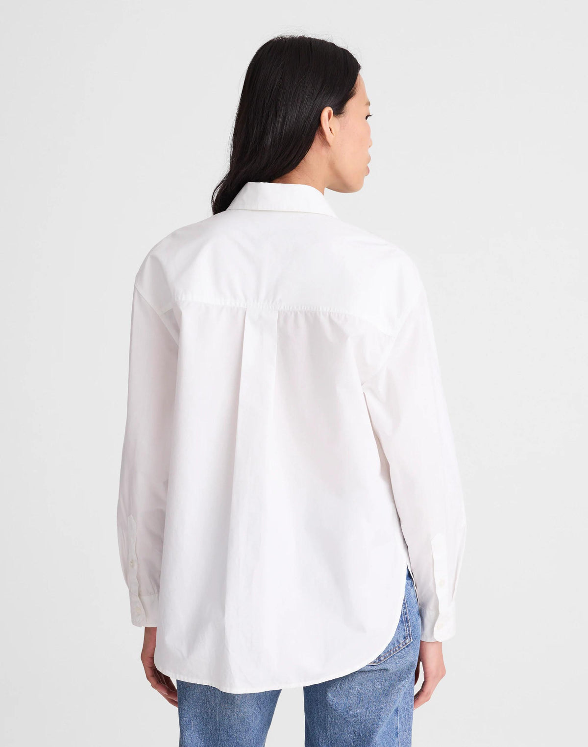 Madewell The Easy Shirt in Poplin White