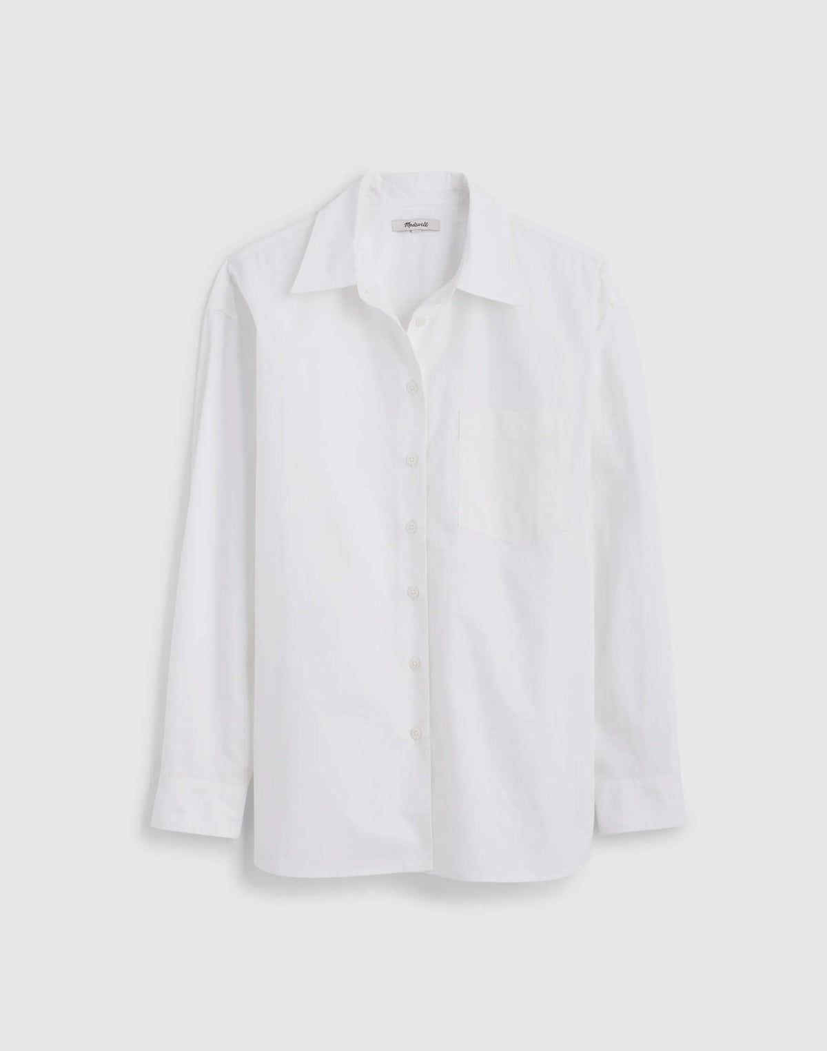 Madewell The Easy Shirt in Poplin White