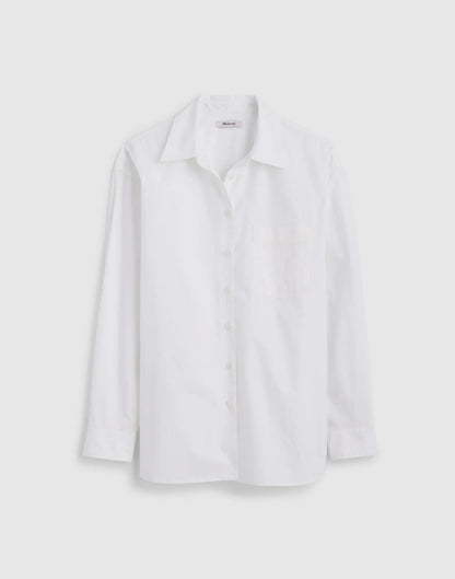 Madewell The Easy Shirt in Poplin White