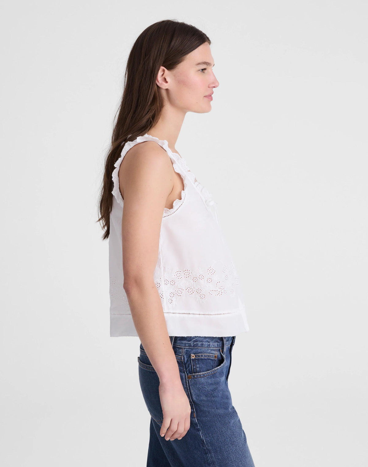 Madewell The Leah Top White