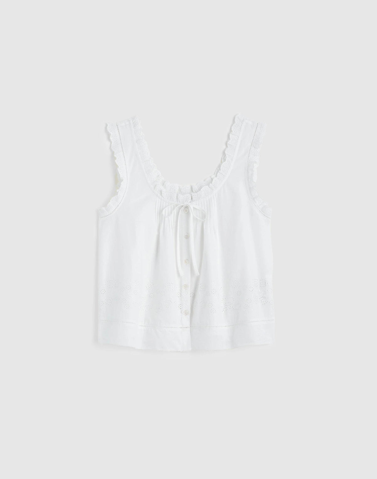 Madewell The Leah Top White