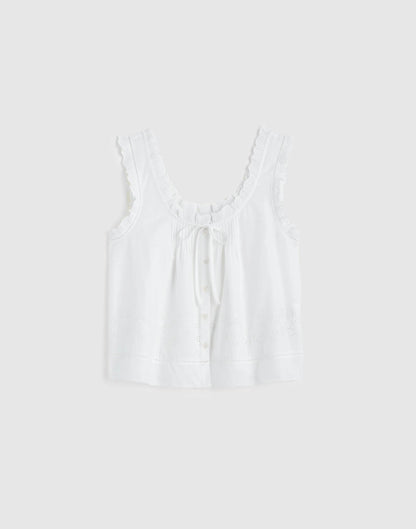 Madewell The Leah Top White