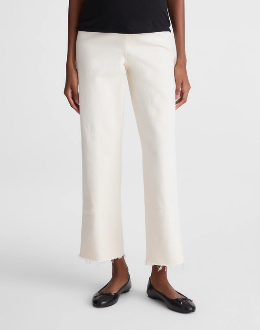Madewell The Maternity Perfect Vintage Wide-Leg Crop Jean in Vintage Canvas Vintage Canvas
