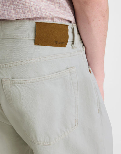 Madewell The 1991 Loose Straight Jean in Garment Dye Aluminum