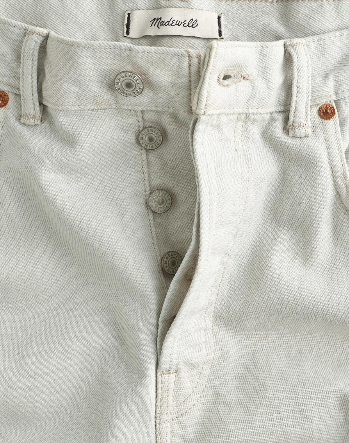 Madewell The 1991 Loose Straight Jean in Garment Dye Aluminum