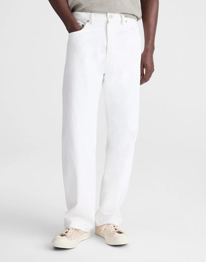 Madewell The 1991 Loose Straight Jean in Garment Dye Soft White