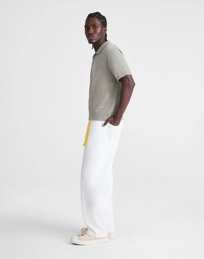Madewell The 1991 Loose Straight Jean in Garment Dye Soft White