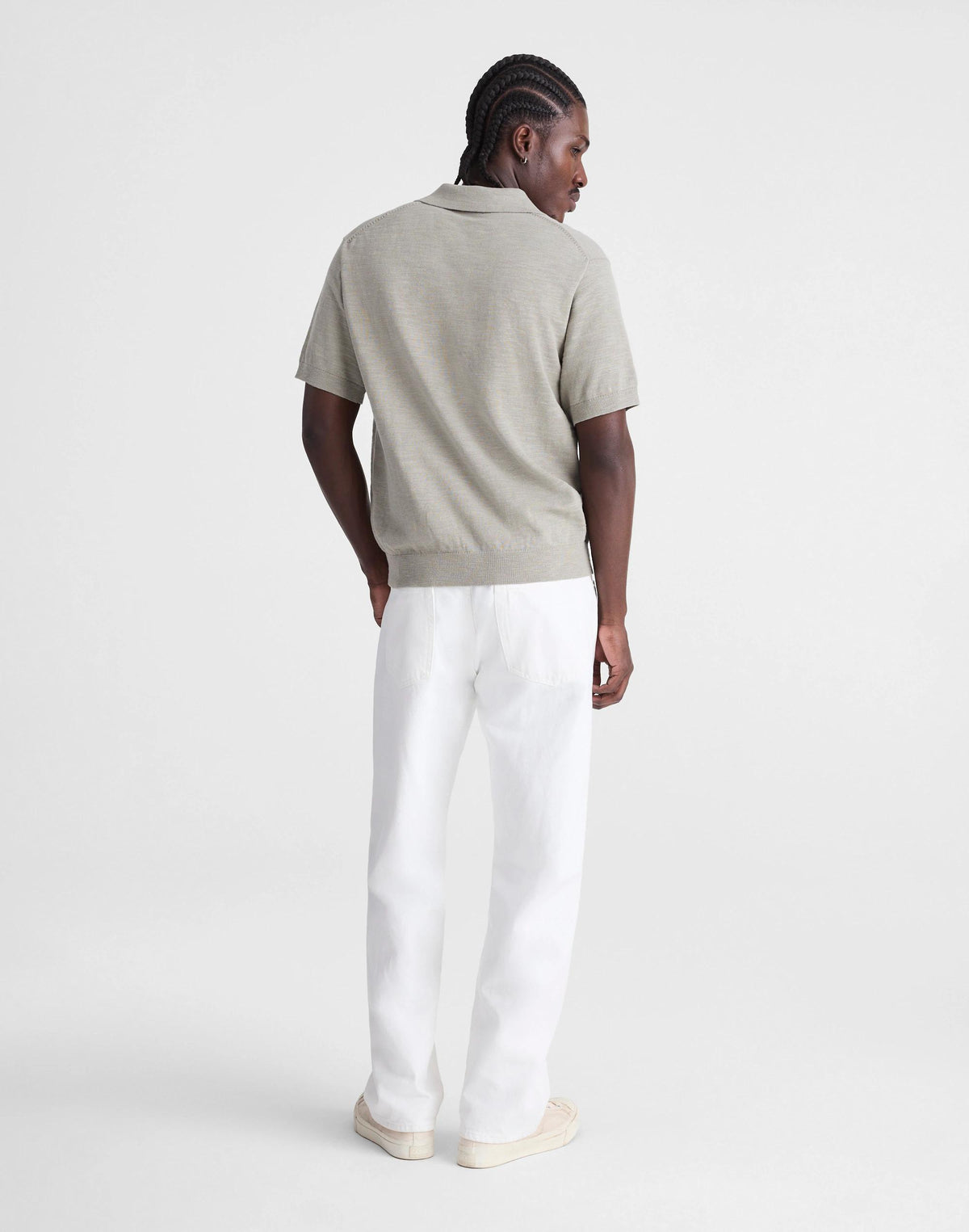Madewell The 1991 Loose Straight Jean in Garment Dye Soft White