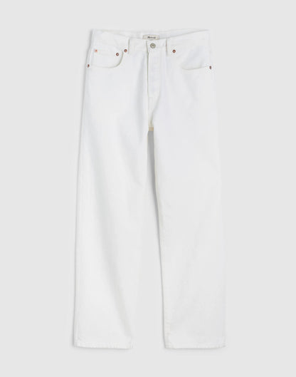 Madewell The 1991 Loose Straight Jean in Garment Dye Soft White