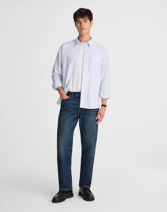 Madewell The 1991 Loose Straight Jean in Japanese Denim Fairside Wash
