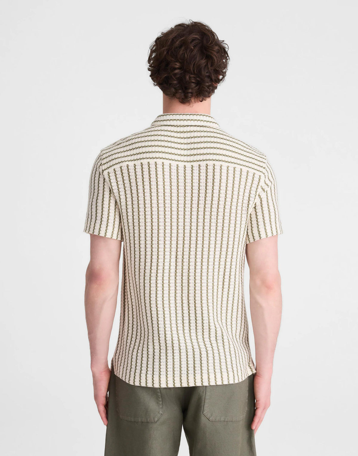 Madewell Textured-Knit Short-Sleeve Shirt Vintage Ivory