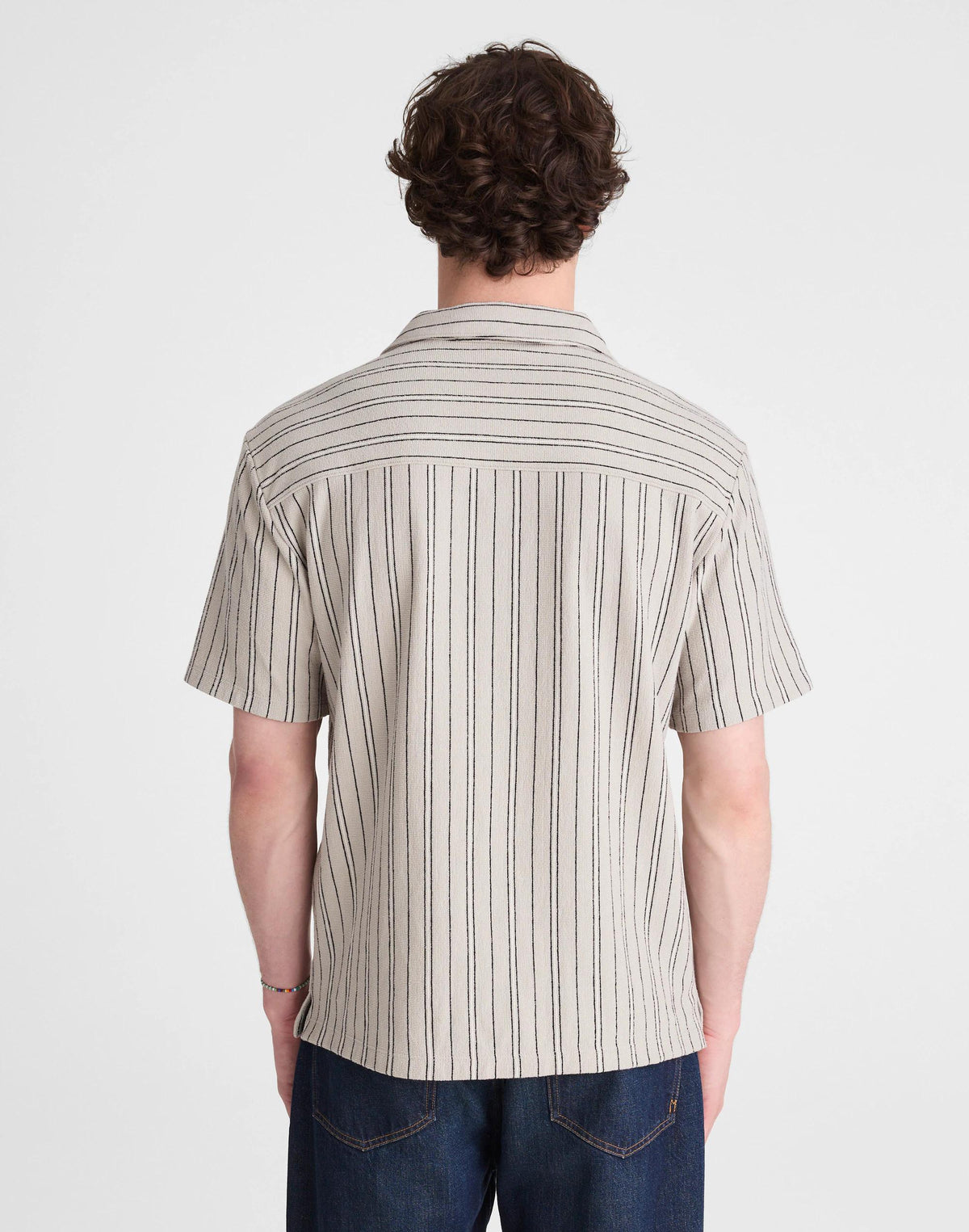 Madewell The Camp Shirt in Seaport Terry Dusty Celadon