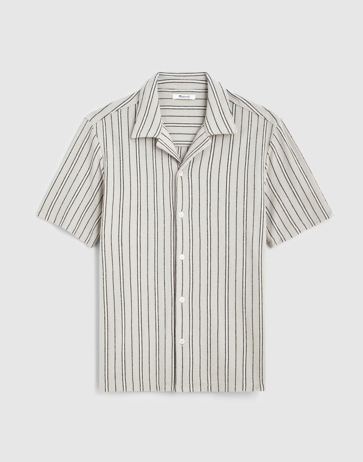 Madewell The Camp Shirt in Seaport Terry Dusty Celadon