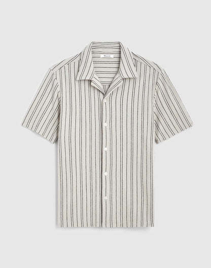 Madewell The Camp Shirt in Seaport Terry Dusty Celadon