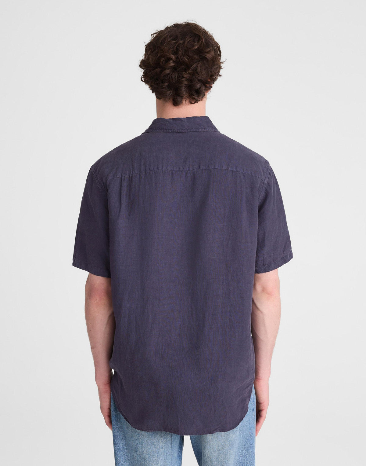 Madewell The Allday Short-Sleeve Shirt in Linen Ink