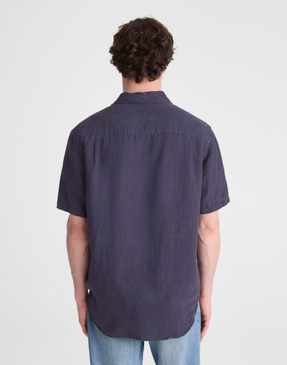 Madewell The Allday Short-Sleeve Shirt in Linen Ink