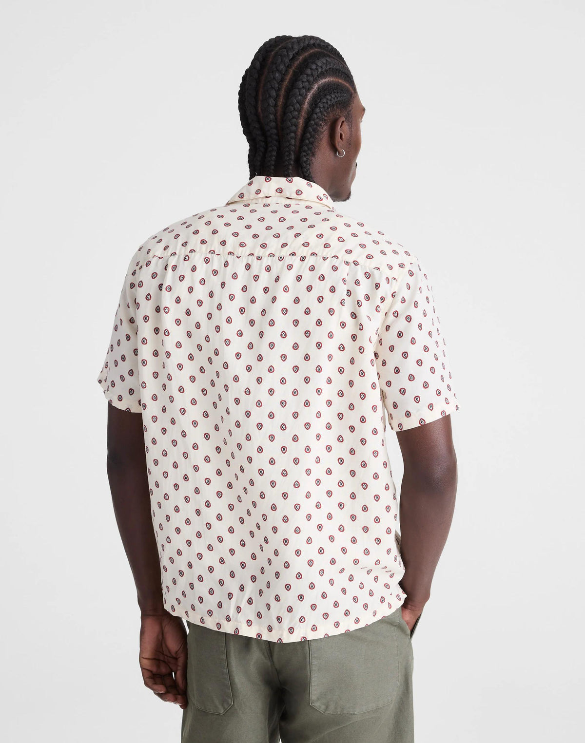 Madewell Short-Sleeve Camp Shirt in Archive Linen Blend Vintage Ivory