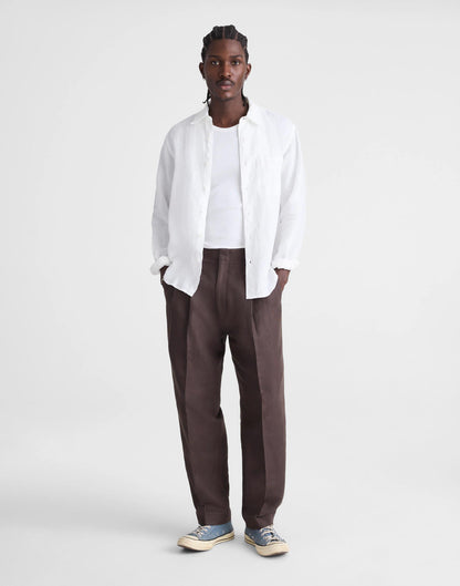 Madewell Button-Up Shirt in Linen White