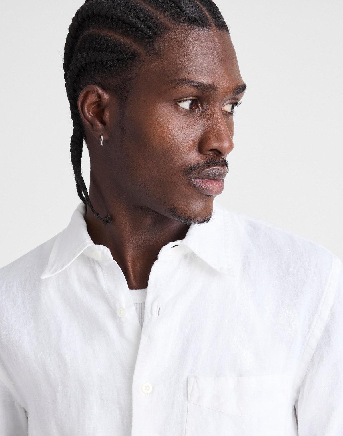 Madewell Button-Up Shirt in Linen White