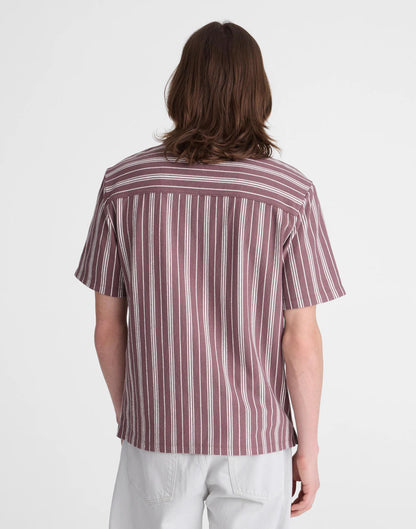 Madewell The Camp Shirt in Seaport Terry Chalked Fig