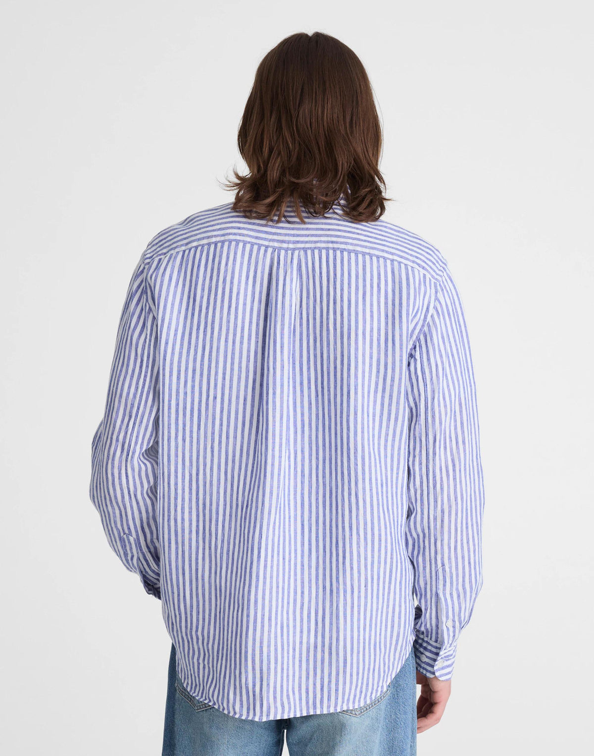 Madewell Button-Up Shirt in Linen Stripe