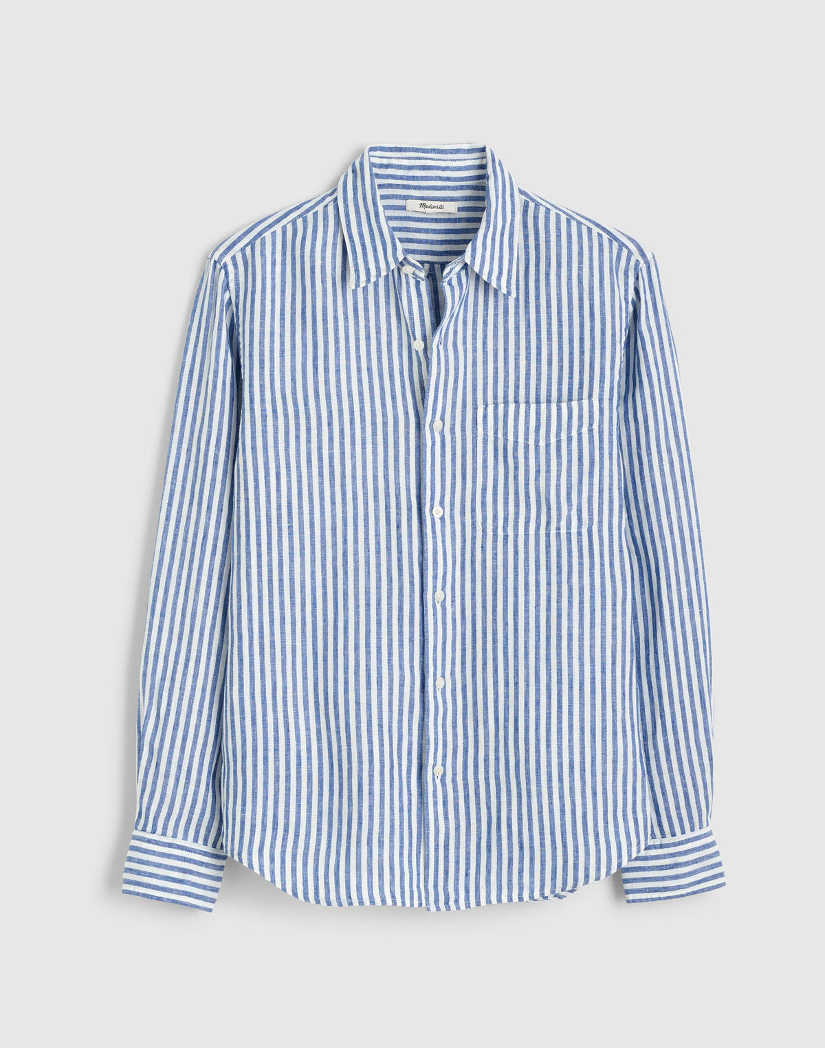 Madewell Button-Up Shirt in Linen Stripe