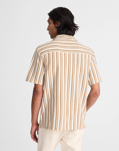 Madewell The Camp Shirt in Seaport Terry Maple Seed