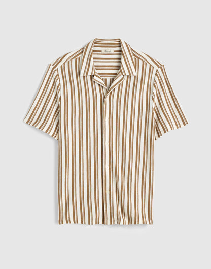 Madewell The Camp Shirt in Seaport Terry Maple Seed