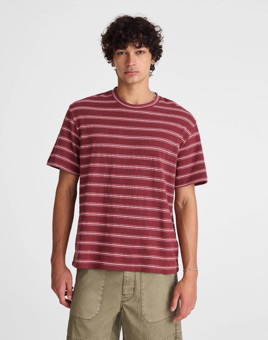 Madewell The Vintage Tee in Jacquard Dusty Merlot