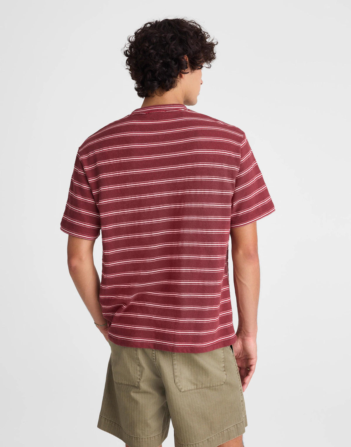 Madewell The Vintage Tee in Jacquard Dusty Merlot