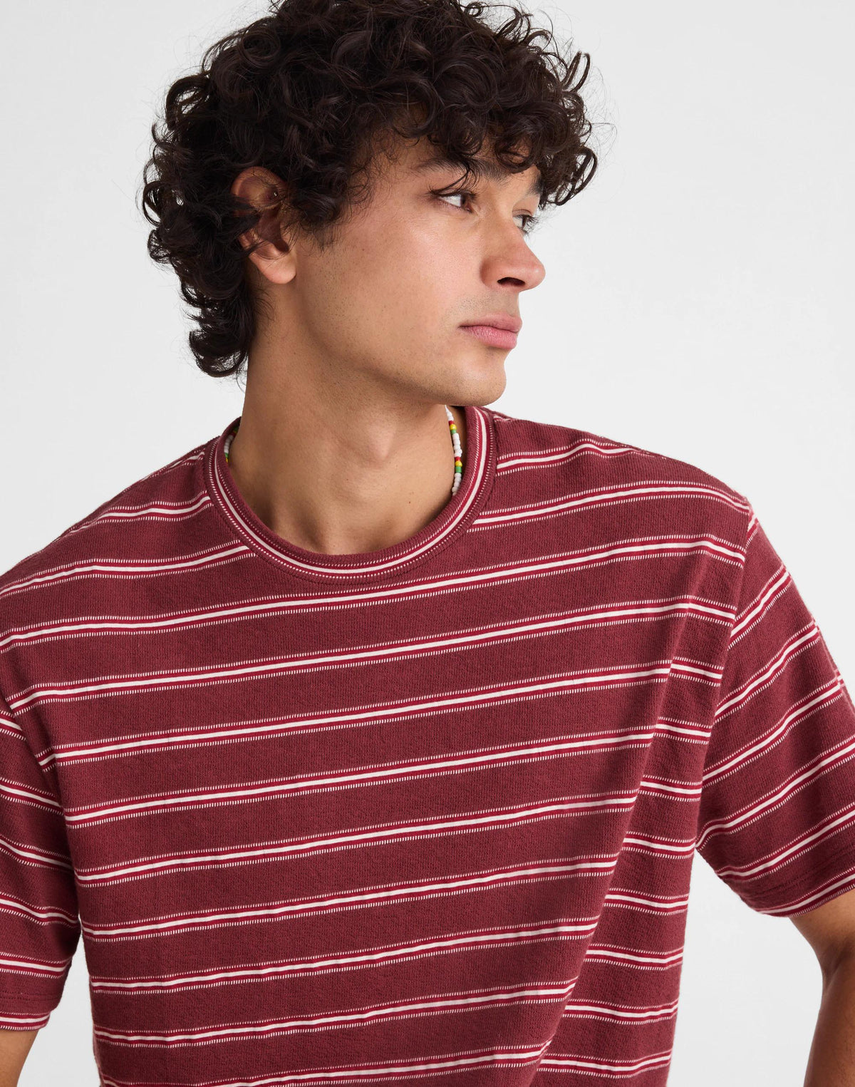 Madewell The Vintage Tee in Jacquard Dusty Merlot