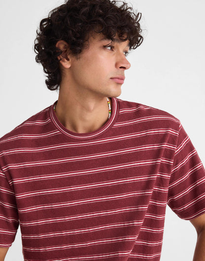 Madewell The Vintage Tee in Jacquard Dusty Merlot