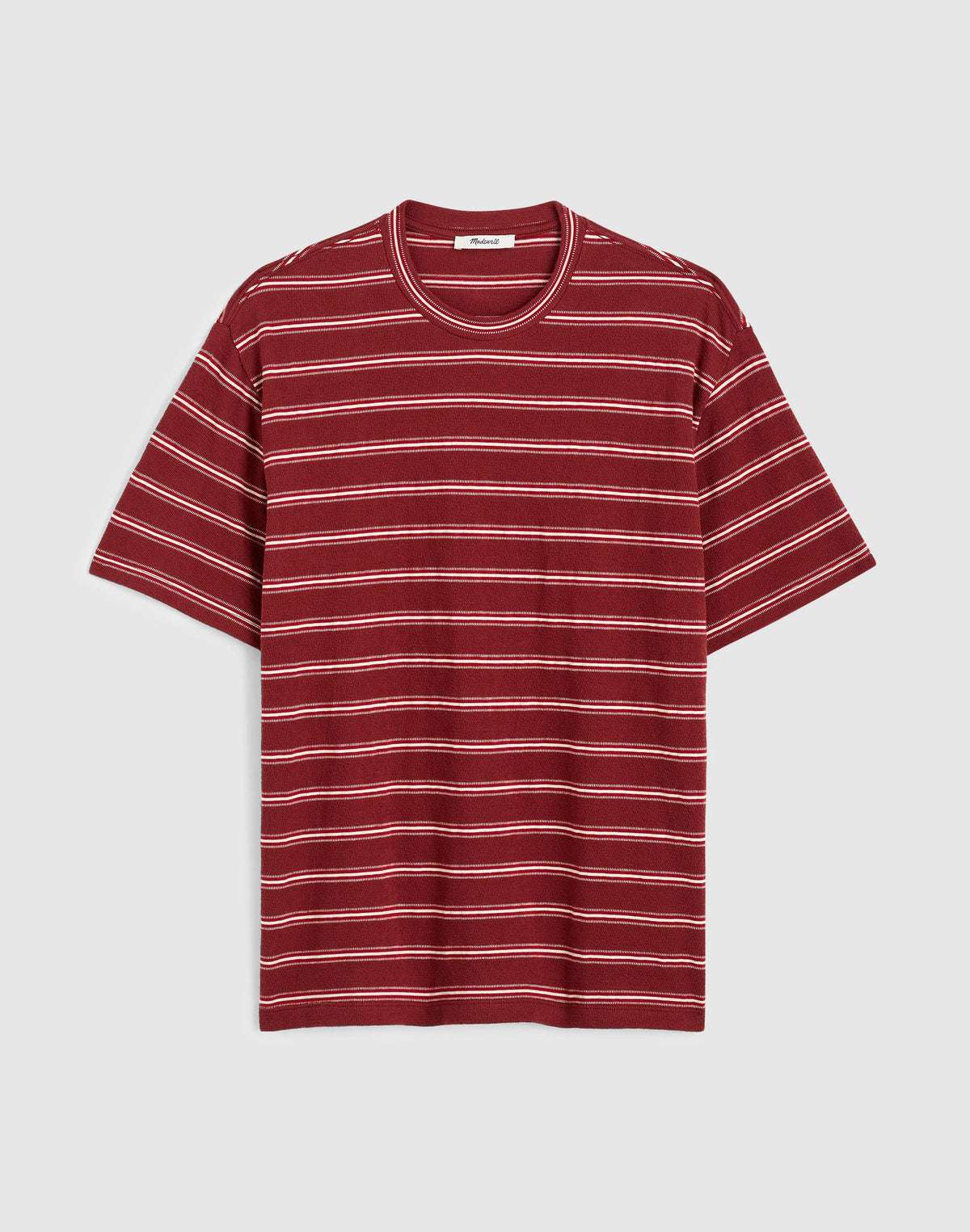 Madewell The Vintage Tee in Jacquard Dusty Merlot