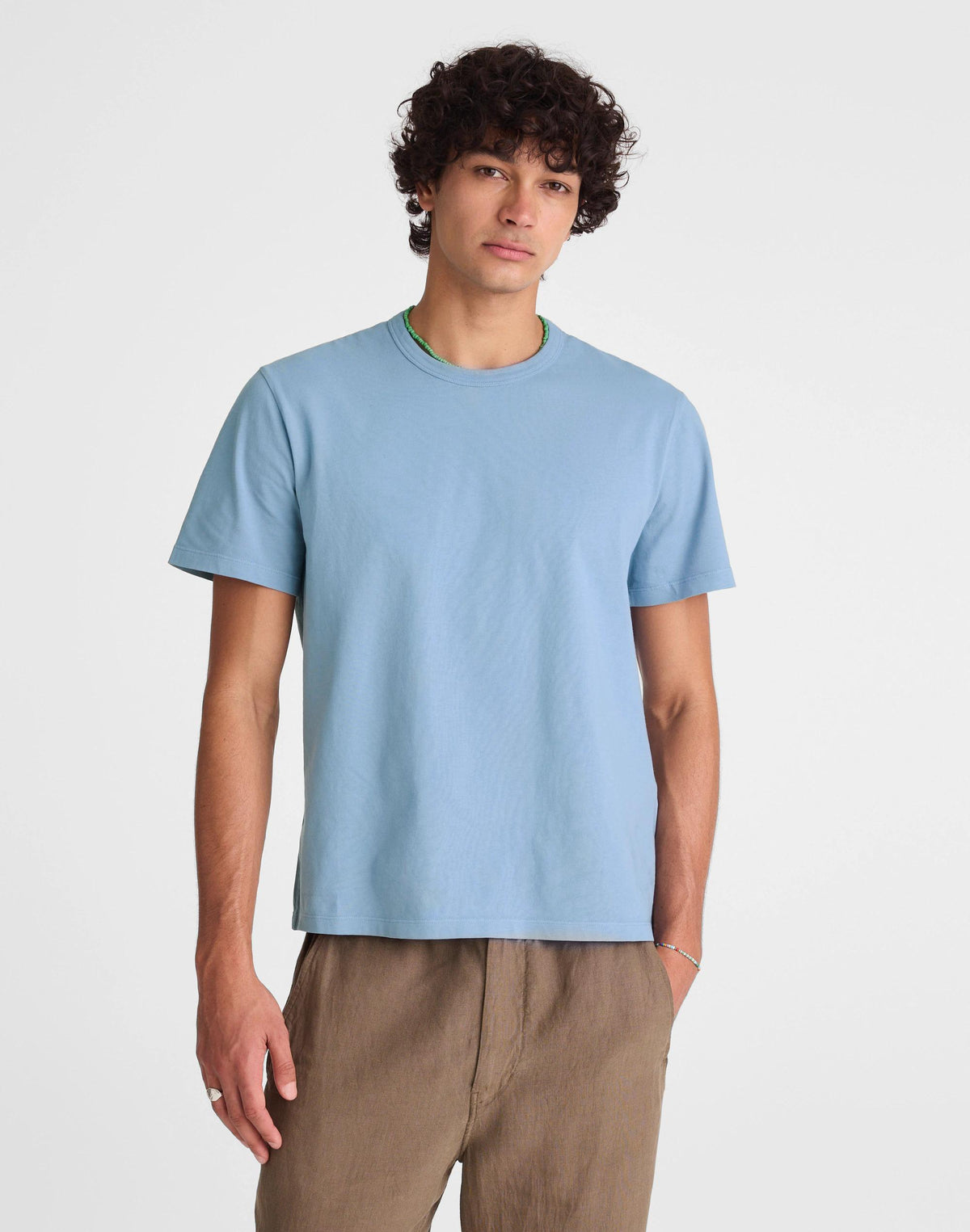 Madewell Garment-Dyed Allday Crewneck Tee Tranquil Blue