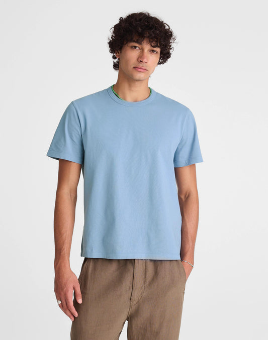 Madewell Garment-Dyed Allday Crewneck Tee Tranquil Blue