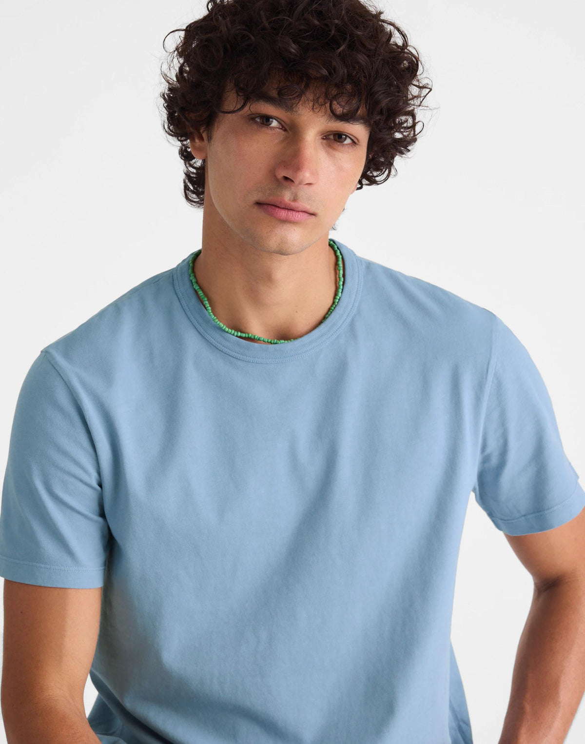 Madewell Garment-Dyed Allday Crewneck Tee Tranquil Blue