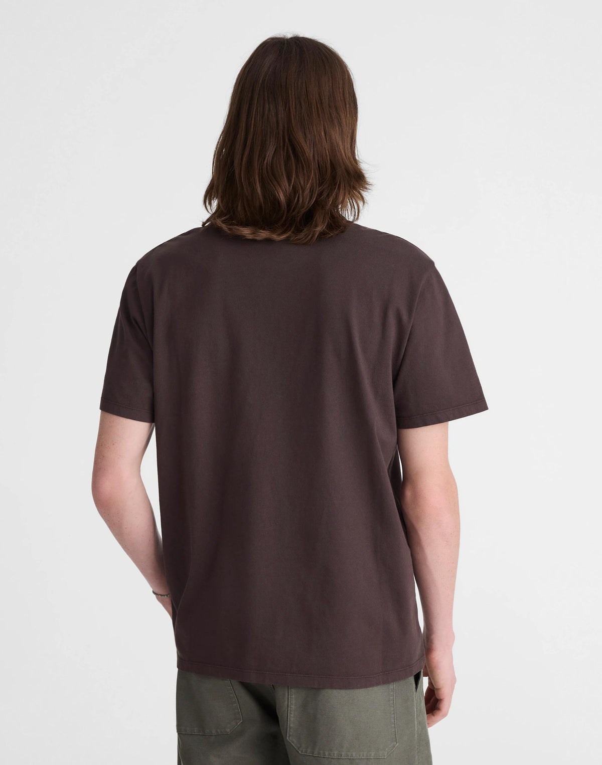 Madewell Garment-Dyed Allday Crewneck Tee Dark Brown