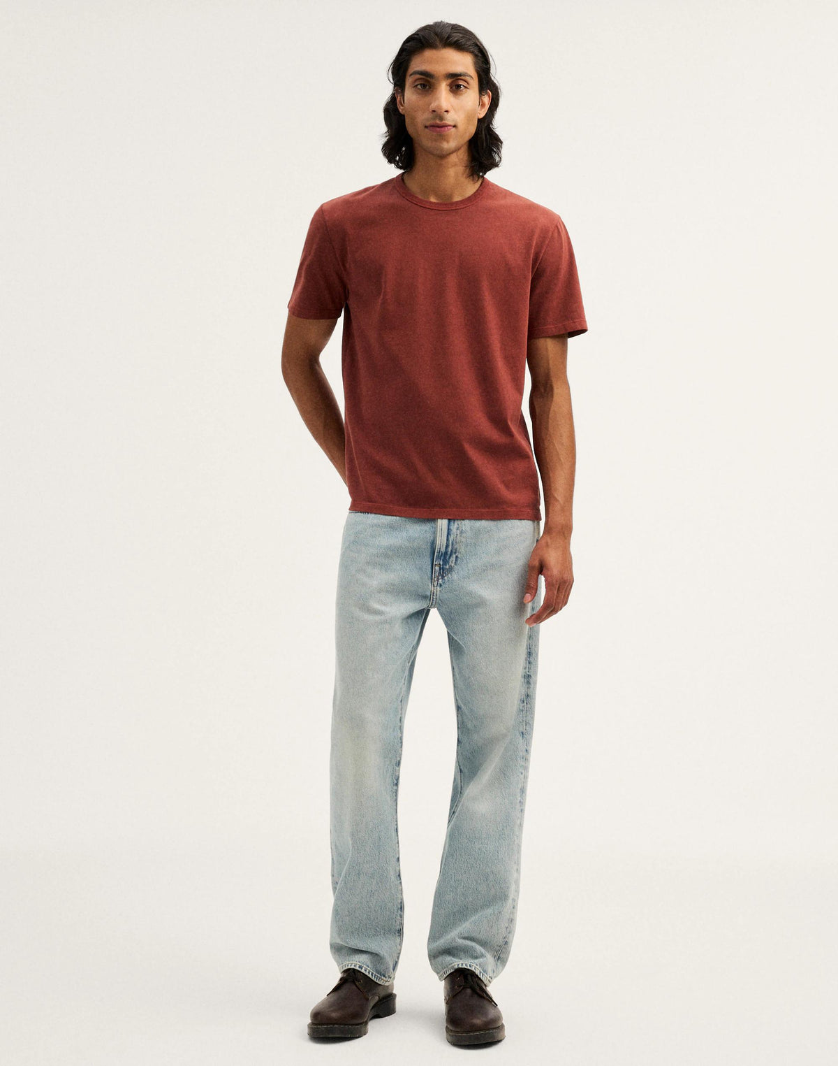 Madewell Garment-Dyed Allday Crewneck Tee Henna